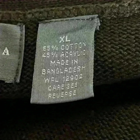 Oscar de la Renta Men’s Brown Knit Cardigan Sweater Classic 90s Style Size XL - Picture 4 of 7